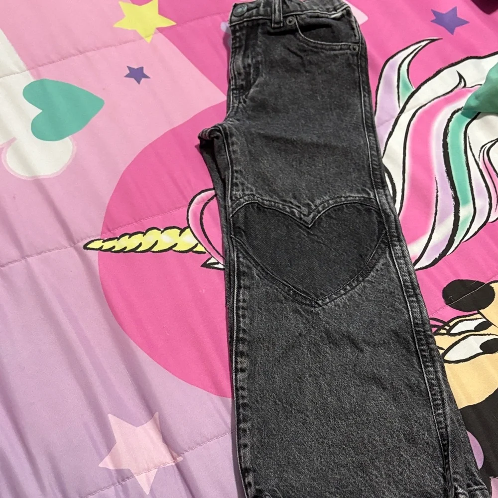 GAP Black Kids Jeans with Heart Patch